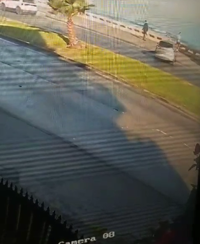 Foto del momento antes del accidente