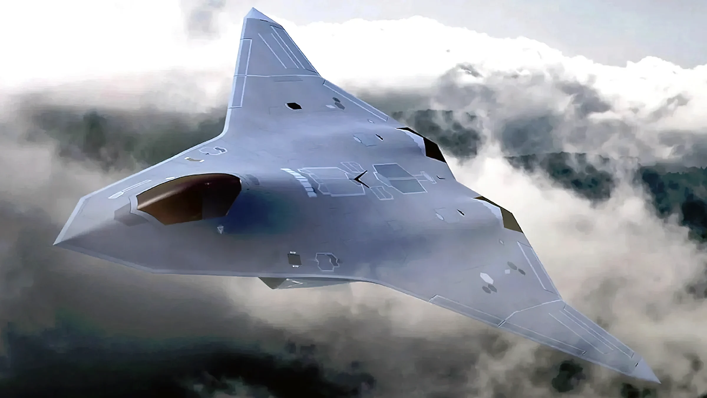 Foto ejemplo F-47 volando