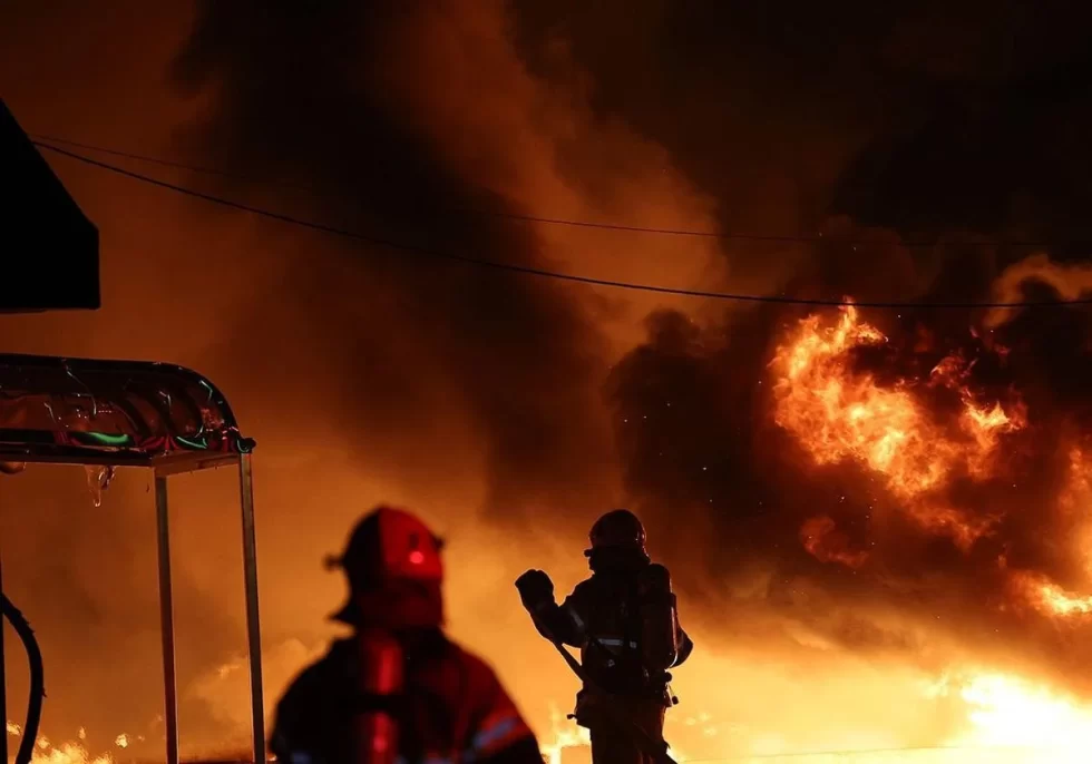 Incendio forestal en Corea del sur
