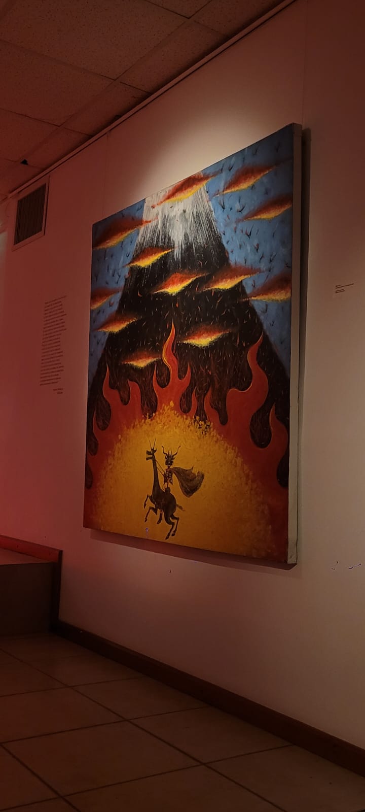 Pintura con la representación del diablo